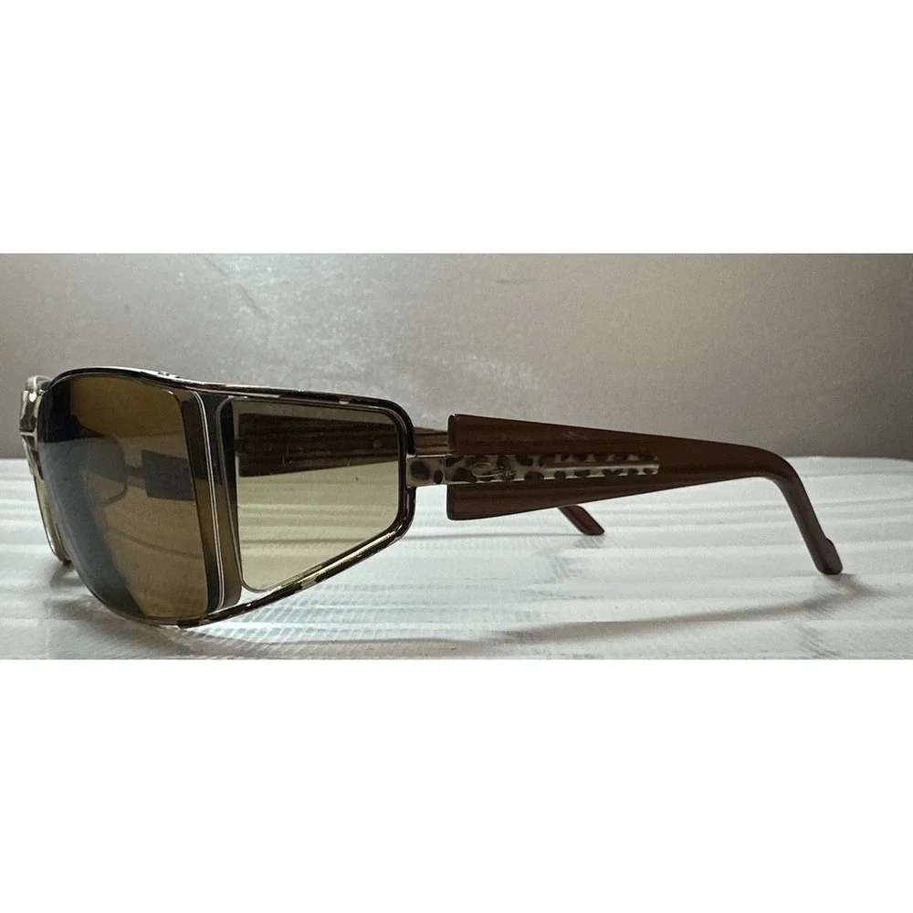 Vintage Cazal 954 Sunglasses FRAMES 529 Brown Leopard  Black Wrap J595